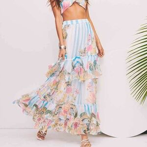 NEW ROCOCO SAND Lily Long Skirt in Off